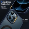 image:imageJETech Magnetic Matte Case for iPhone 12 Pro Max Black  Compatible with MagSafe Translucent Matte Back Slim Shockproof ProtectionStorm Blue