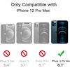 image:imageJETech Magnetic Matte Case for iPhone 12 Pro Max Black  Compatible with MagSafe Translucent Matte Back Slim Shockproof ProtectionStorm Blue