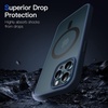 image:imageJETech Magnetic Matte Case for iPhone 12 Pro Max Black  Compatible with MagSafe Translucent Matte Back Slim Shockproof ProtectionStorm Blue
