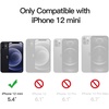 image:imageJETech Magnetic Matte Case for iPhone 12 mini Black  Compatible with MagSafe Translucent Matte Back Slim Shockproof ProtectionBlack