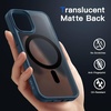 image:imageJETech Magnetic Matte Case for iPhone 12 mini Black  Compatible with MagSafe Translucent Matte Back Slim Shockproof ProtectionBlue