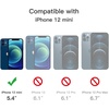 image:imageJETech Magnetic Matte Case for iPhone 12 mini Black  Compatible with MagSafe Translucent Matte Back Slim Shockproof ProtectionBlue
