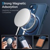 image:imageJETech Magnetic Matte Case for iPhone 12 mini Black  Compatible with MagSafe Translucent Matte Back Slim Shockproof ProtectionBlue