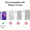 image:imageJETech Magnetic Matte Case for iPhone 12 mini Black  Compatible with MagSafe Translucent Matte Back Slim Shockproof ProtectionLight Purple