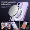 image:imageJETech Magnetic Matte Case for iPhone 12 mini Black  Compatible with MagSafe Translucent Matte Back Slim Shockproof ProtectionLight Purple