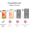 image:imageJETech Magnetic Matte Case for iPhone 12 mini Black  Compatible with MagSafe Translucent Matte Back Slim Shockproof ProtectionWhite
