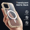image:imageJETech Magnetic Matte Case for iPhone 1212 Pro Black  Compatible with MagSafe Translucent Matte Back Slim Shockproof ProtectionBeige