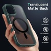 image:imageJETech Magnetic Matte Case for iPhone 1212 Pro Black  Compatible with MagSafe Translucent Matte Back Slim Shockproof ProtectionDark Green
