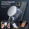 image:imageJETech Magnetic Matte Case for iPhone 1212 Pro Black  Compatible with MagSafe Translucent Matte Back Slim Shockproof ProtectionDark Green