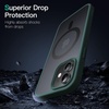image:imageJETech Magnetic Matte Case for iPhone 1212 Pro Black  Compatible with MagSafe Translucent Matte Back Slim Shockproof ProtectionDark Green