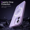 image:imageJETech Magnetic Matte Case for iPhone 1212 Pro Black  Compatible with MagSafe Translucent Matte Back Slim Shockproof ProtectionLight Purple