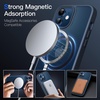 image:imageJETech Magnetic Matte Case for iPhone 1212 Pro Black  Compatible with MagSafe Translucent Matte Back Slim Shockproof ProtectionStorm Blue