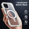 image:imageJETech Magnetic Matte Case for iPhone 1212 Pro Black  Compatible with MagSafe Translucent Matte Back Slim Shockproof ProtectionWhite