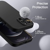image:imageJETech Magnetic Silicone Case for iPhone 12 Pro Max Black  Compatible with MagSafe Silky Soft Touch Full Camera Lens Protection Shock Absorbing Phone CoverBlack