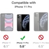 image:imageJETech Matte Case for iPhone 11 Pro Black  MilitaryGrade Protection Frosted Matte Back AntiFingerprint Finish Shockproof DesignBlack