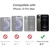 image:imageJETech Matte Case for iPhone 12 Pro Max Black  MilitaryGrade Protection Frosted Matte Back AntiFingerprint Finish Shockproof DesignBlack