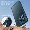 image:imageJETech Matte Case for iPhone 12 Pro Max Black  MilitaryGrade Protection Frosted Matte Back AntiFingerprint Finish Shockproof DesignBlue