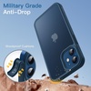 image:imageJETech Matte Case for iPhone 12 mini Black  MilitaryGrade Protection Frosted Matte Back AntiFingerprint Finish Shockproof DesignBlue