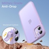 image:imageJETech Matte Case for iPhone 12 mini Black  MilitaryGrade Protection Frosted Matte Back AntiFingerprint Finish Shockproof DesignLight Purple