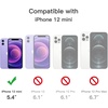 image:imageJETech Matte Case for iPhone 12 mini Black  MilitaryGrade Protection Frosted Matte Back AntiFingerprint Finish Shockproof DesignLight Purple