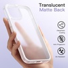 image:imageJETech Matte Case for iPhone 1212 Pro Black  MilitaryGrade Protection Frosted Matte Back AntiFingerprint Finish Shockproof DesignFrosted Clear