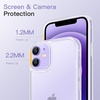 image:imageJETech Matte Case for iPhone 1212 Pro Black  MilitaryGrade Protection Frosted Matte Back AntiFingerprint Finish Shockproof DesignFrosted Clear