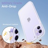 image:imageJETech Matte Case for iPhone 1212 Pro Black  MilitaryGrade Protection Frosted Matte Back AntiFingerprint Finish Shockproof DesignFrosted Clear