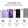 image:imageJETech Matte Case for iPhone 1212 Pro Black  MilitaryGrade Protection Frosted Matte Back AntiFingerprint Finish Shockproof DesignFrosted Clear