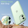 image:imageJETech Matte Case for iPhone 1212 Pro Black  MilitaryGrade Protection Frosted Matte Back AntiFingerprint Finish Shockproof DesignGreen