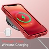 image:imageJETech Matte Case for iPhone 1212 Pro Black  MilitaryGrade Protection Frosted Matte Back AntiFingerprint Finish Shockproof DesignRed