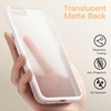 image:imageJETech Matte Case for iPhone SE 32 iPhone 87 Black  MilitaryGrade Protection Frosted Matte Back AntiFingerprint Finish Shockproof DesignFrosted Clear