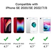 image:imageJETech Matte Case for iPhone SE 32 iPhone 87 Black  MilitaryGrade Protection Frosted Matte Back AntiFingerprint Finish Shockproof DesignRed