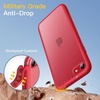 image:imageJETech Matte Case for iPhone SE 32 iPhone 87 Black  MilitaryGrade Protection Frosted Matte Back AntiFingerprint Finish Shockproof DesignRed
