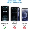 image:imageJETech One Touch Screen Protector for iPhone 12 Pro Max 2Pack  Auto Alignment Installation HD Clear Full Coverage Tempered Glass BubbleFree Application