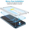 image:imageJETech One Touch Screen Protector for iPhone 12 Pro Max 2Pack  Auto Alignment Installation HD Clear Full Coverage Tempered Glass BubbleFree Application