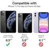 image:imageJETech Privacy Screen Protector for iPhone 11 ProXsX 2Pack  Full Coverage AntiSpy 9H Tempered Glass Black Edge Design CaseFriendlyiPhone 11 Pro MaxXS Max
