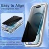 image:imageJETech Privacy Screen Protector for iPhone 11 ProXsX 2Pack  Full Coverage AntiSpy 9H Tempered Glass Black Edge Design CaseFriendlyiPhone 15 Plus