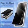image:imageJETech Privacy Screen Protector for iPhone 11 ProXsX 2Pack  Full Coverage AntiSpy 9H Tempered Glass Black Edge Design CaseFriendlyiPhone 15 Pro