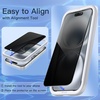 image:imageJETech Privacy Screen Protector for iPhone 11 ProXsX 2Pack  Full Coverage AntiSpy 9H Tempered Glass Black Edge Design CaseFriendlyiPhone 16