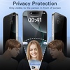 image:imageJETech Privacy Screen Protector for iPhone 11 ProXsX 2Pack  Full Coverage AntiSpy 9H Tempered Glass Black Edge Design CaseFriendlyiPhone 16 Pro