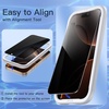 image:imageJETech Privacy Screen Protector for iPhone 11 ProXsX 2Pack  Full Coverage AntiSpy 9H Tempered Glass Black Edge Design CaseFriendlyiPhone 16 Pro Max