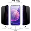 image:imageJETech Privacy Screen Protector for iPhone 1212 Pro 2Pack  FullCoverage Tempered Glass EdgetoEdge Protection AntiSpy CaseFriendly HD CleariPhone 12 mini