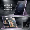 image:imageJETech Rotating Case for iPad Air 13 M4M3M2 Purple  Cover for 202620252024 Model 360 Rotation Stand Clear Back Design Auto WakeSleep Pencil Holder Full ProtectionPurple
