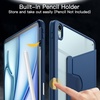 image:imageJETech Rotating Case for iPad Air 13 M4M3M2 Purple  Cover for 202620252024 Model 360 Rotation Stand Clear Back Design Auto WakeSleep Pencil Holder Full ProtectionDeep Navy