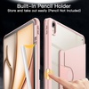 image:imageJETech Rotating Case for iPad Air 13 M4M3M2 Purple  Cover for 202620252024 Model 360 Rotation Stand Clear Back Design Auto WakeSleep Pencil Holder Full ProtectionSandy Pink