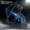 image:imageJETech Rotating Case for iPad Air 13 M4M3M2 Purple  Cover for 202620252024 Model 360 Rotation Stand Clear Back Design Auto WakeSleep Pencil Holder Full ProtectionSpace Gray