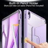 image:imageJETech Rotating Case for iPad Air 13 M4M3M2 Purple  Cover for 202620252024 Model 360 Rotation Stand Clear Back Design Auto WakeSleep Pencil Holder Full ProtectionPurple