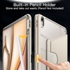 image:imageJETech Rotating Case for iPad Air 13 M4M3M2 Purple  Cover for 202620252024 Model 360 Rotation Stand Clear Back Design Auto WakeSleep Pencil Holder Full ProtectionStarlight
