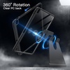 image:imageJETech Rotating Case for iPad Air 13 M4M3M2 Purple  Cover for 202620252024 Model 360 Rotation Stand Clear Back Design Auto WakeSleep Pencil Holder Full ProtectionBlack