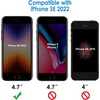 image:imageJETech Screen Protector for iPhone SE 3 2022 3Pack  HD Clear Tempered Glass Film AntiScratch Glass